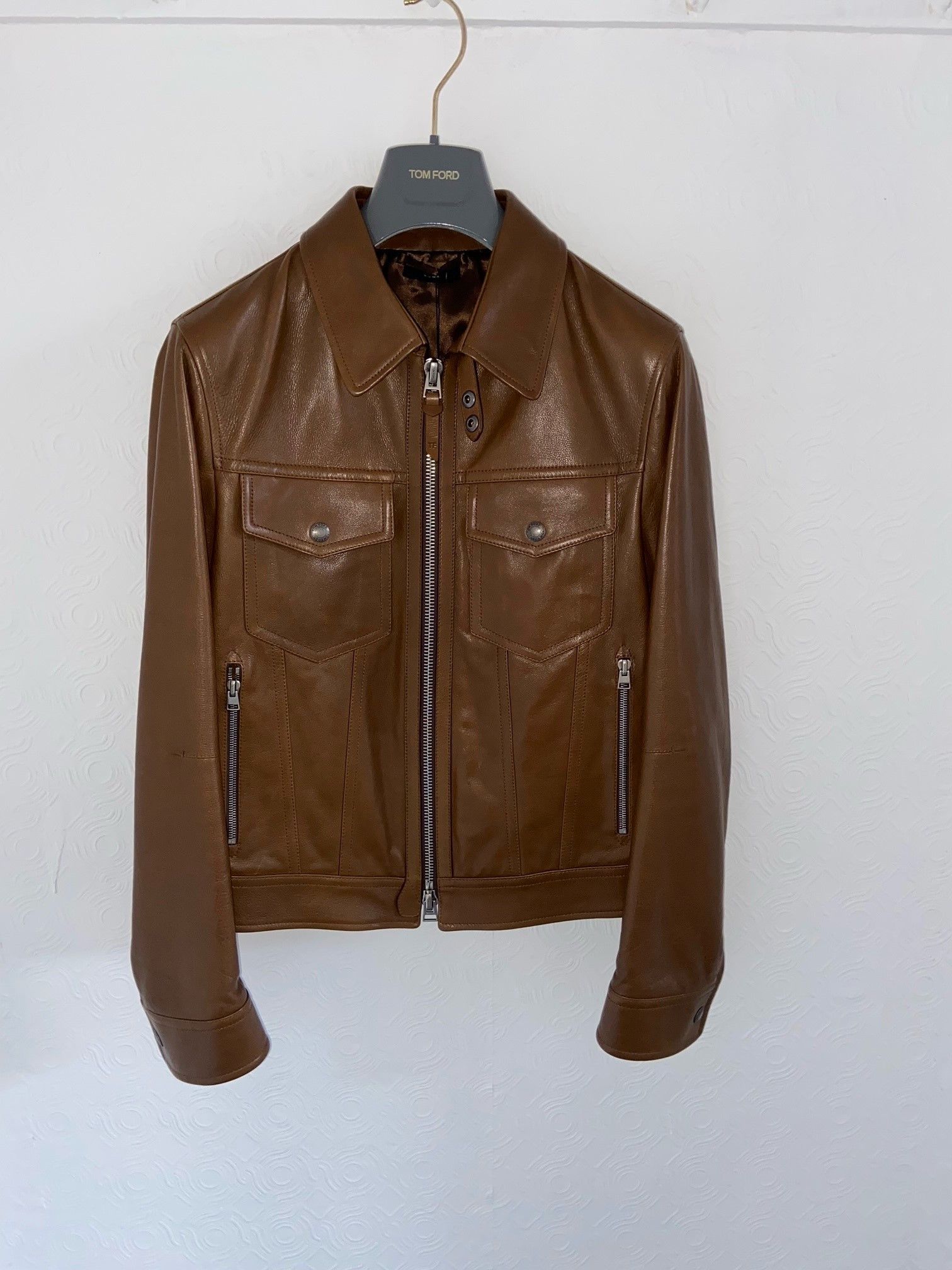 Tom Ford Tom Ford Leather Jacket Size US M / EU 48-50 / 2 - 1 Thumbnail