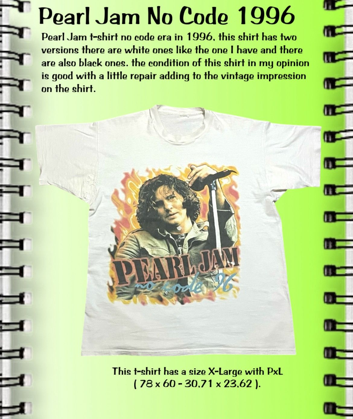 Band Tees × Vintage Pearl Jam No Code Tour 1996 Size US XL / EU 56 / 4 - 2 Thumbnail