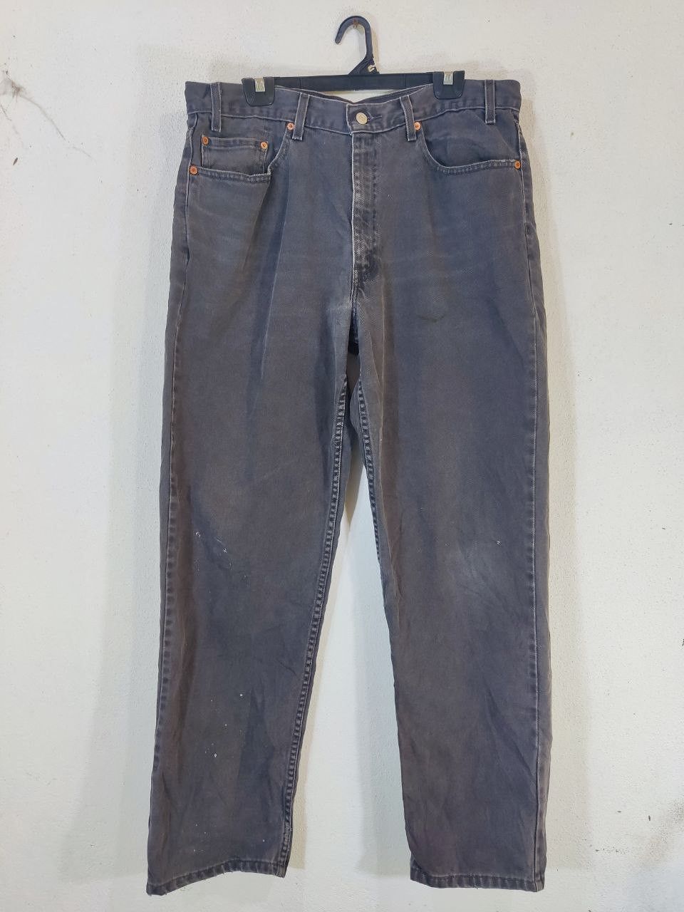 Levi's vintage levis 550 relaxed fit black denim nice design Size US 39 - 17 Thumbnail