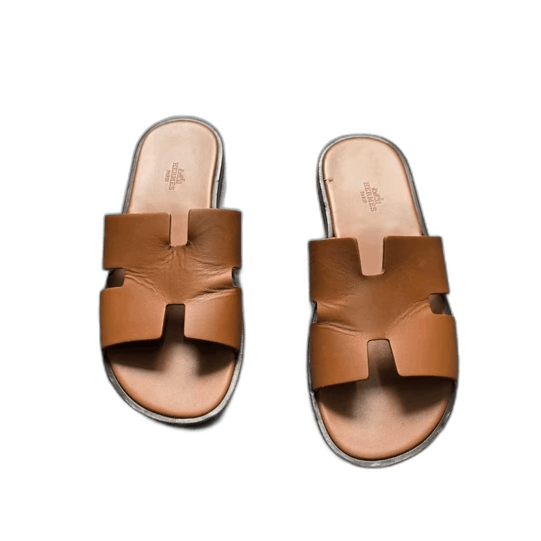 Hermes HERMES Brown Slide Sandals Size 41 Size US 8 / EU 41 - 1 Thumbnail