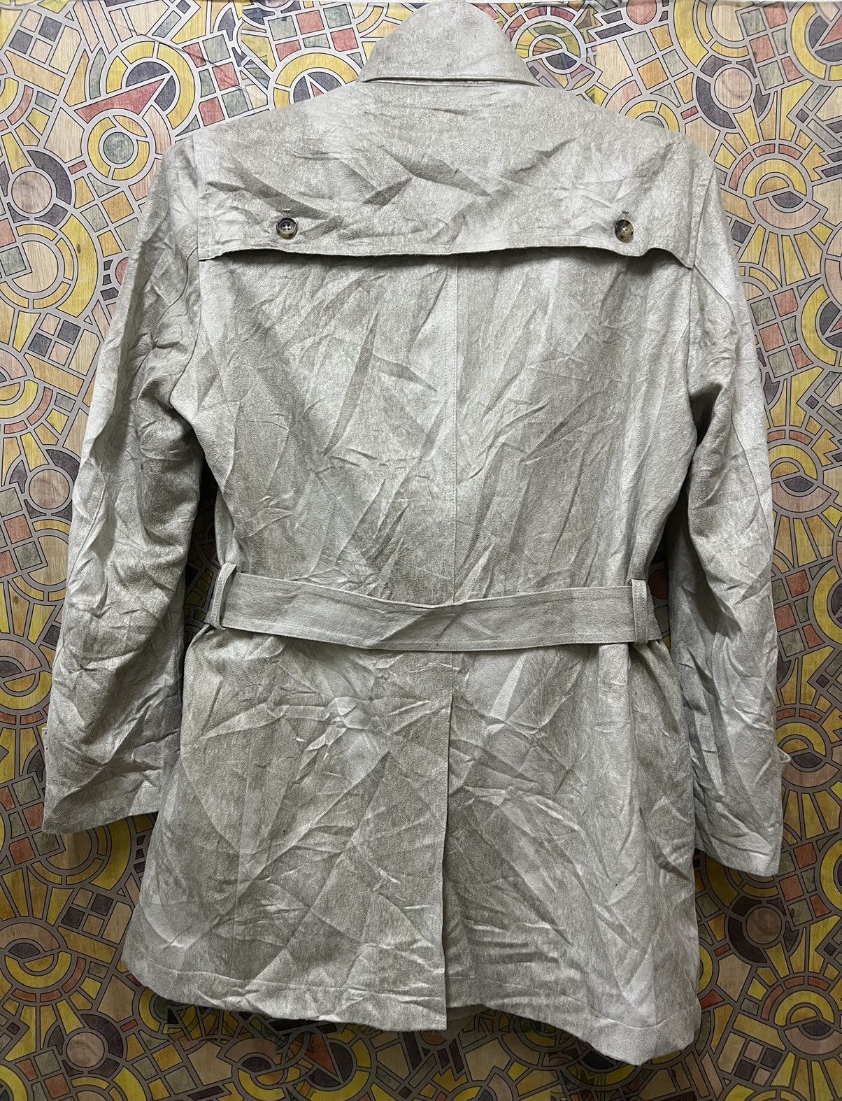 Tornado Mart Tornado Mart Micro Suede Trench Coat Tornado Mart (GJ 35) Size US L / EU 52-54 / 3 - 3 Thumbnail