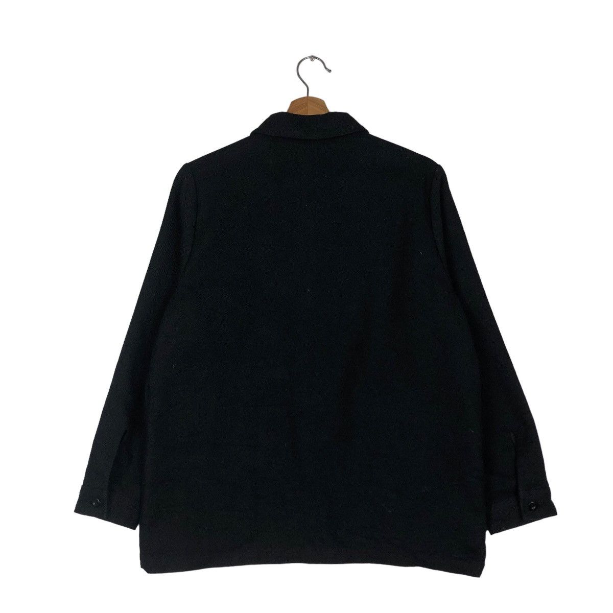 Issey Miyake 🔥Vintage Wool Button Jacket Bella Molnar 1984 Rich Black Size US M / EU 48-50 / 2 - 8 Thumbnail