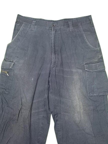 Japanese Brand × Vintage FWORK BAGGY CARGO TACTICAL PANTS FADED Size US 35 - 4 Thumbnail