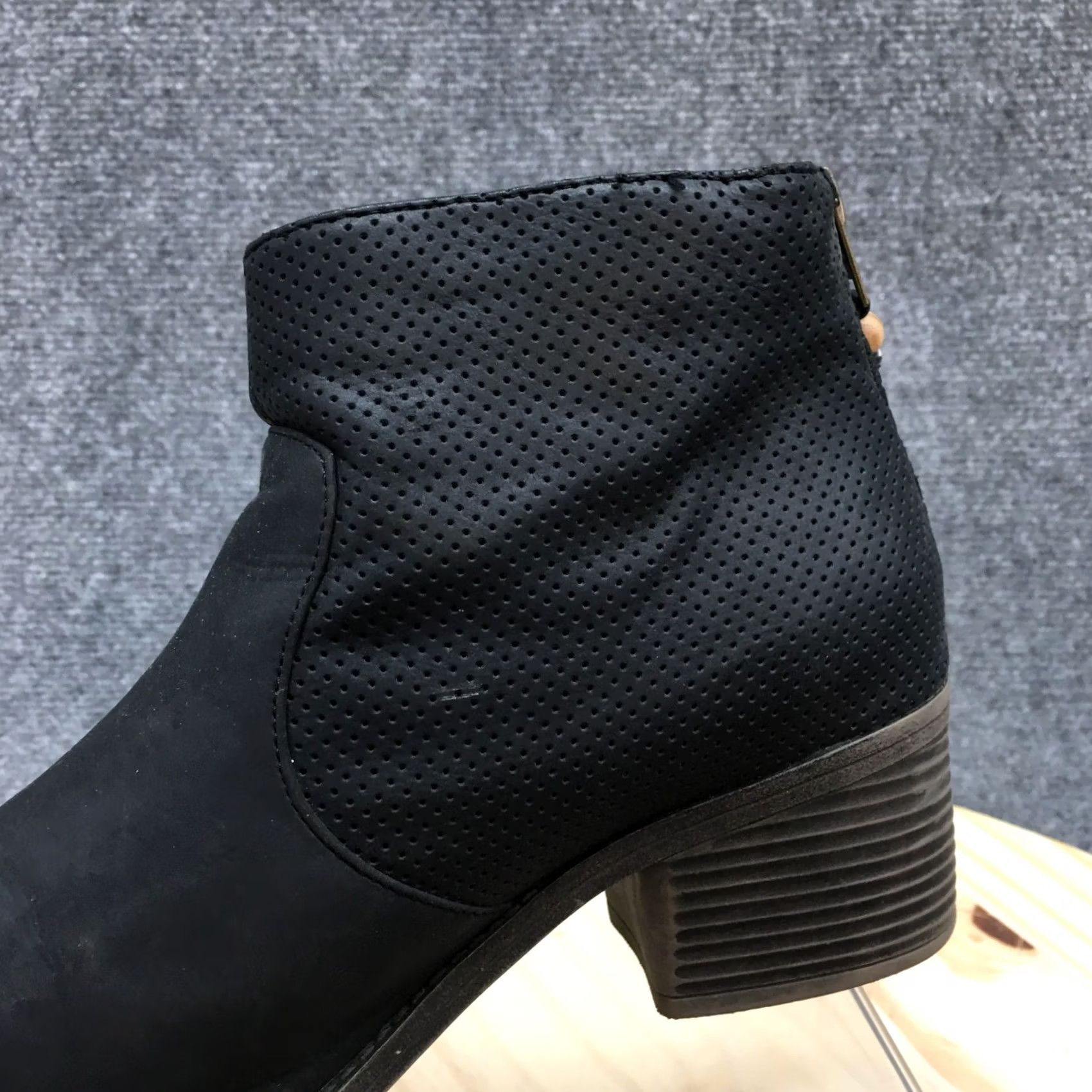 Billabong Billabong Boots Womens 8 Talia Casual Back Zip Ankle Bootie Black Faux Leather Size US 8 / IT 38 - 3 Thumbnail