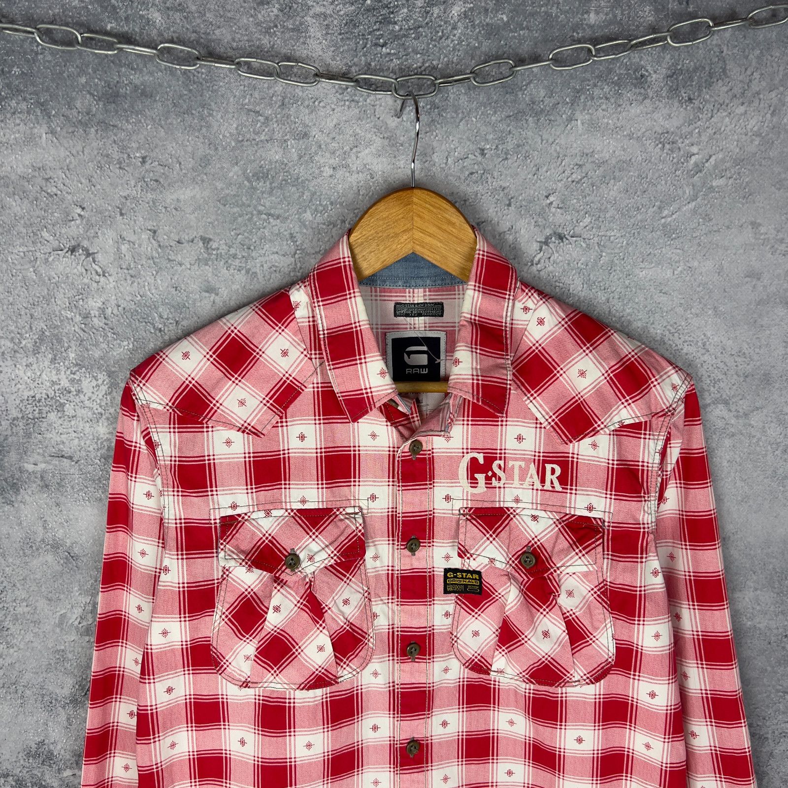 G-Star G Star Raw Shirt Men's Size M Multicolor Plaid Long Sleeve ` Size US M / EU 48-50 / 2 - 2 Thumbnail