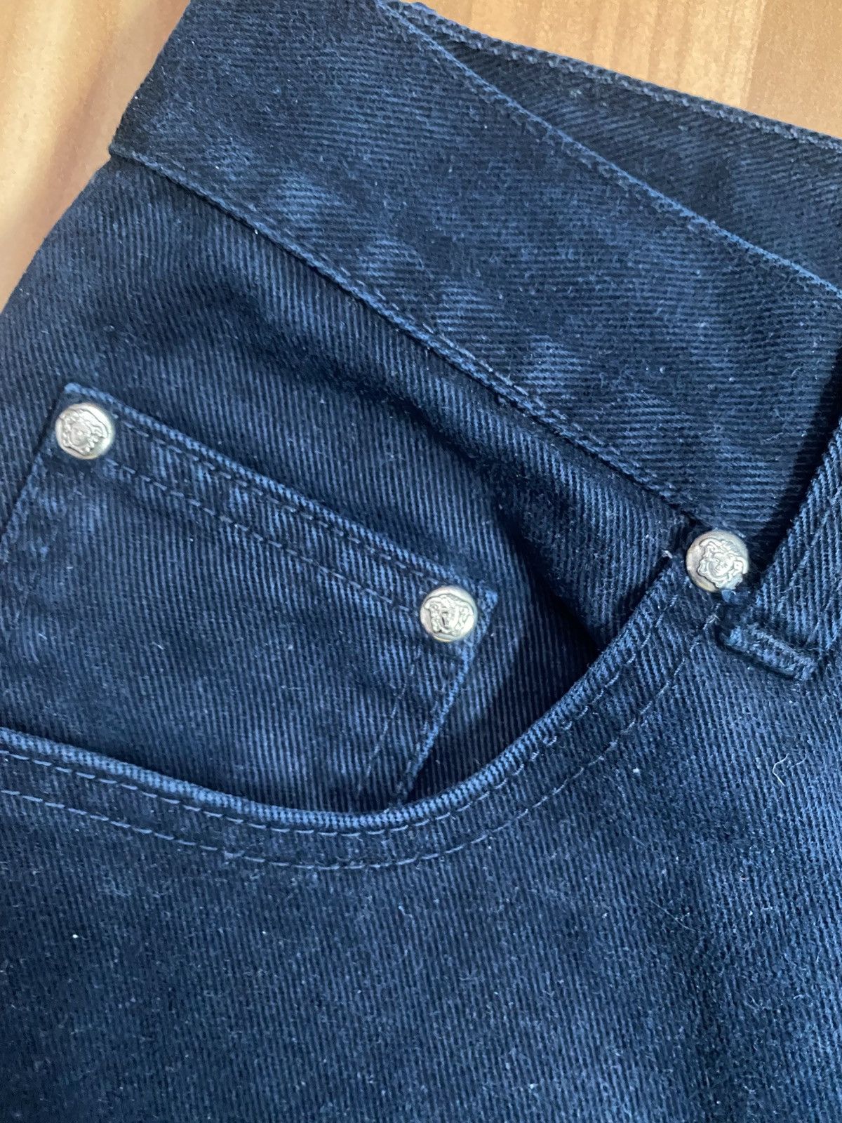Versace Versace Jeans Couture Men’s Dark Blue Jeans 34 Vintage Size US 34 / EU 50 - 9 Thumbnail