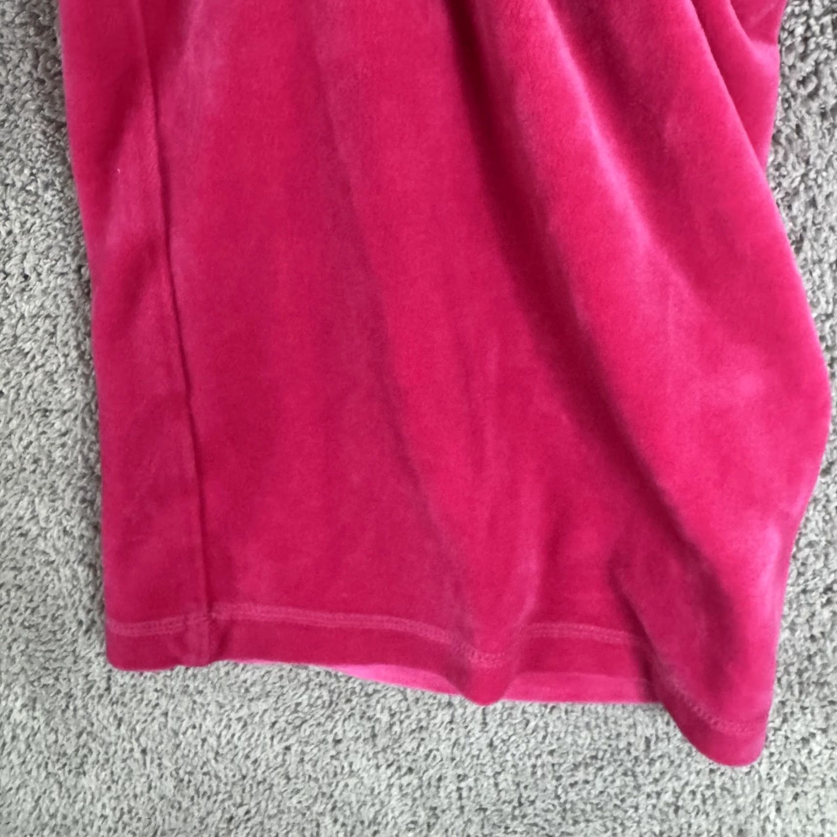 Juicy Couture Juicy Couture Pink Velour Wide-Leg Sweatpants Womens XXL Logo Rhinestone Pull On Elastic Waist Pants Size 40" / US 18 - 5 Thumbnail
