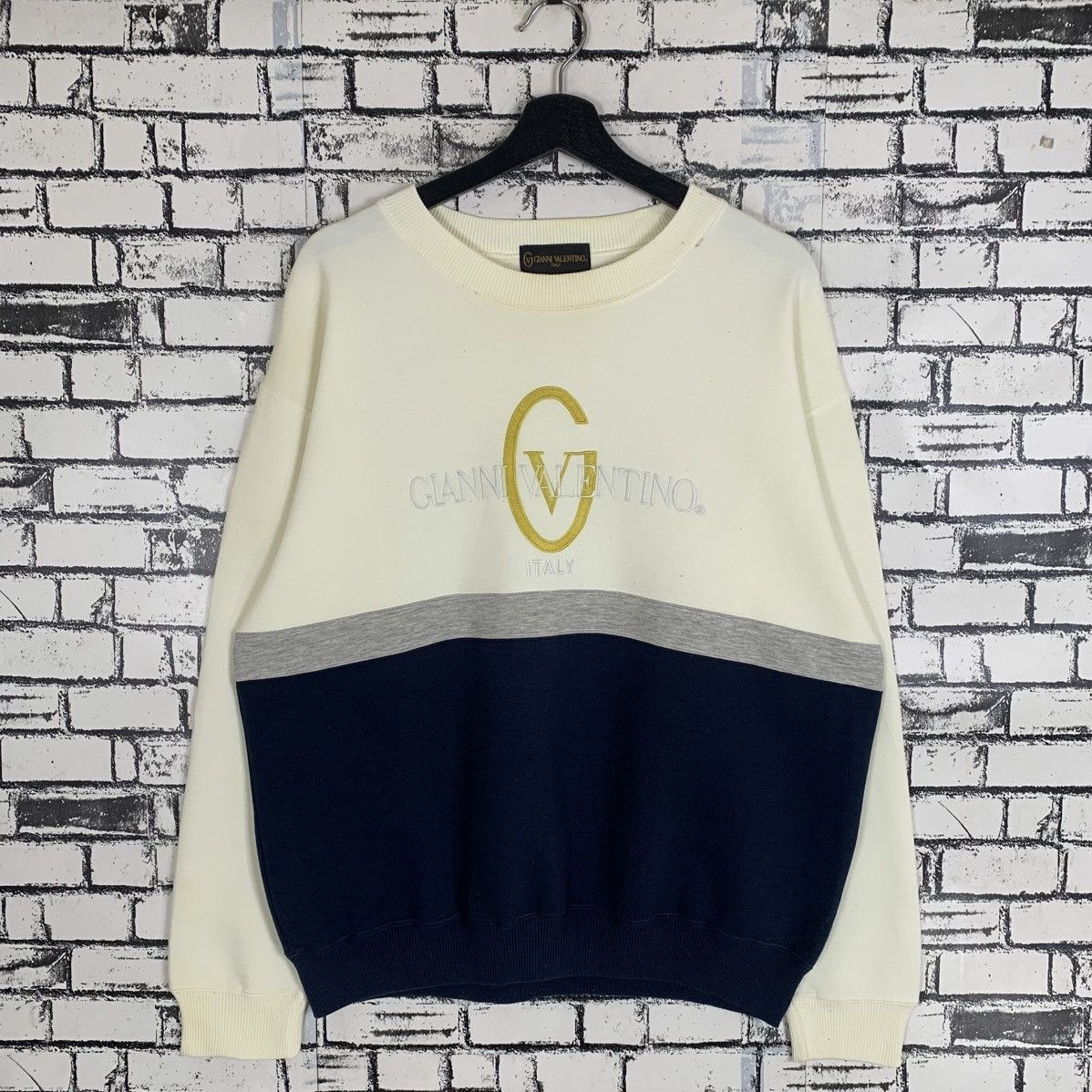 Gianni Valentino × Vintage Gianni Valentino Crewneck Sweatshirt Size US L / EU 52-54 / 3 - 1 Thumbnail
