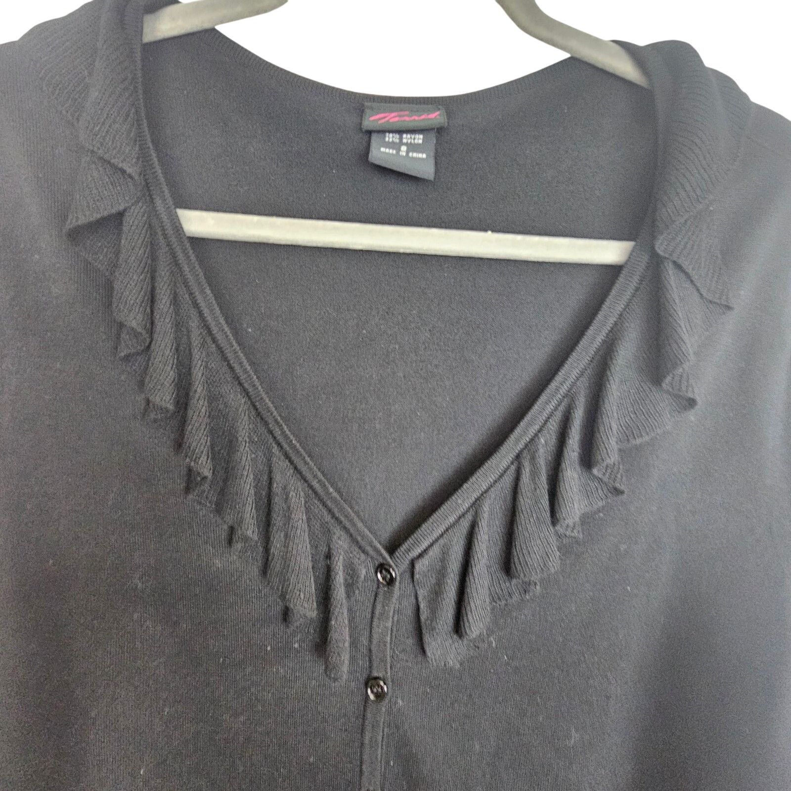 Corridor Torrid Ruffle Cardigan Sweater Size 2X Classic Whimsigoth Size XXL / US 16-18 / IT 52-54 - 2 Thumbnail