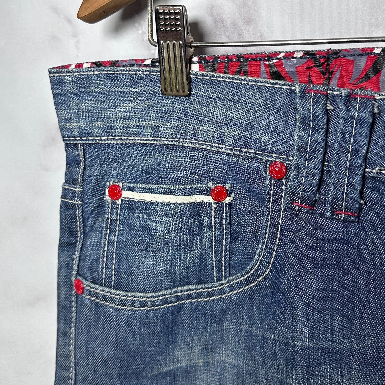 CLOT × Levi's KZKLOT Distressed Blue Denim Size US 34 / EU 50 - 6 Thumbnail