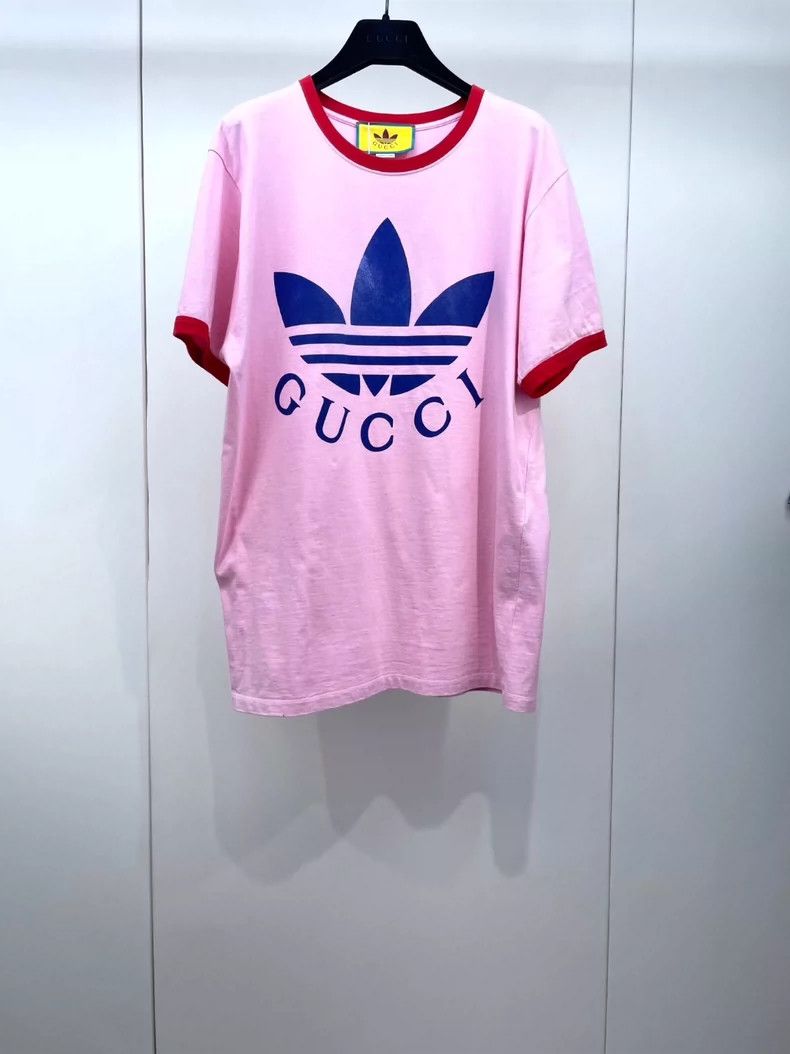 Gucci Gucci Co-branded pink printed loose short-sleeved T-shirt 2 Size M / US 6-8 / IT 42-44 - 1 Thumbnail