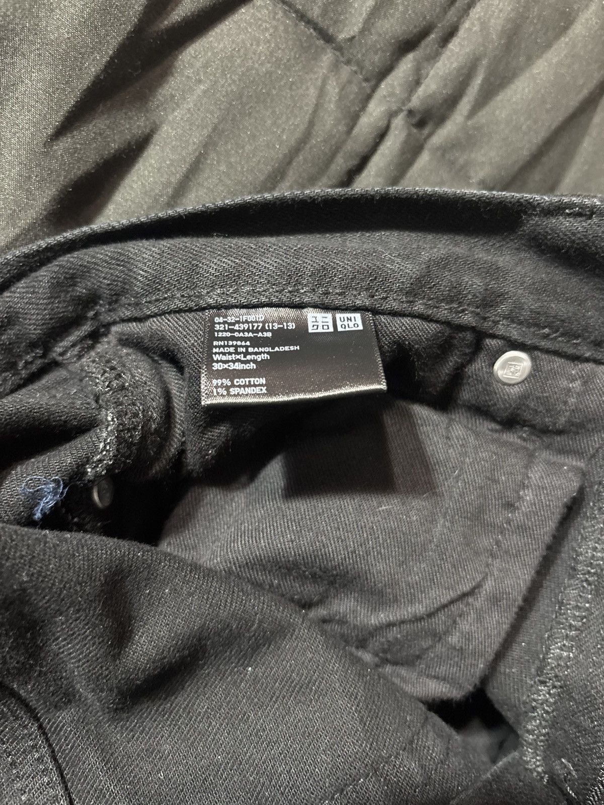 Uniqlo UNIQLO Black Skinny Jeans Size US 30 / EU 46 - 4 Thumbnail