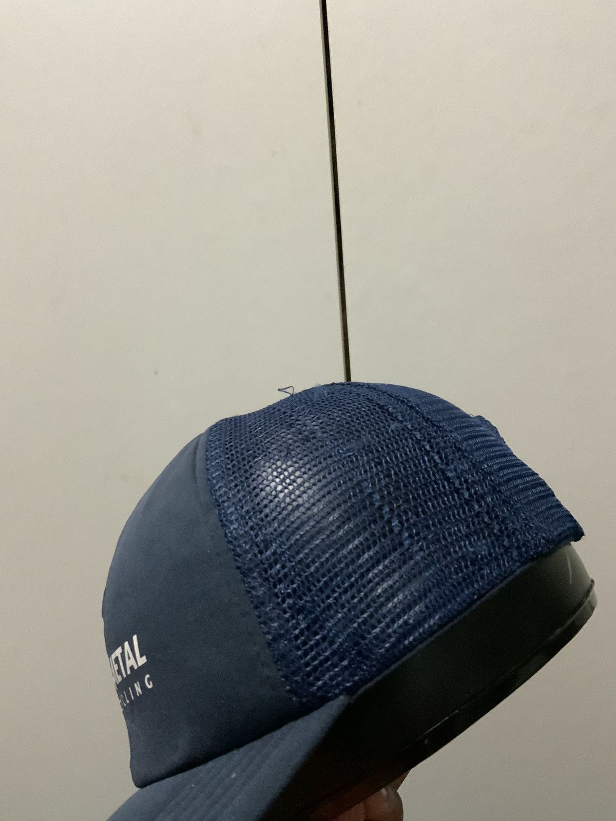 Japanese Brand Mr Metal Recycling Indigo Trucker Hat Size ONE SIZE - 8 Thumbnail