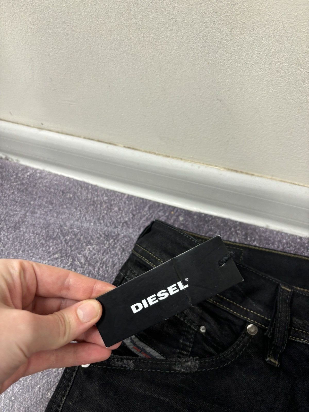 Diesel Diesel Belther NWT Regular Slim Hype Black Denim Jeans Size US 28 / EU 44 - 6 Thumbnail