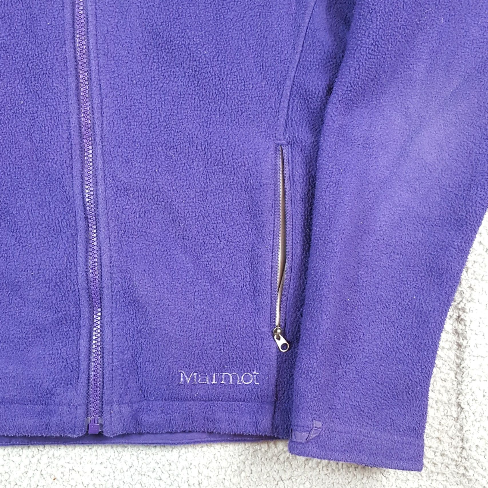 Marmot Marmot Purple Fleece Full Zip Up Jacket Women's M Outdoor Hiking Windbreaker Size M / US 6-8 / IT 42-44 - 3 Thumbnail