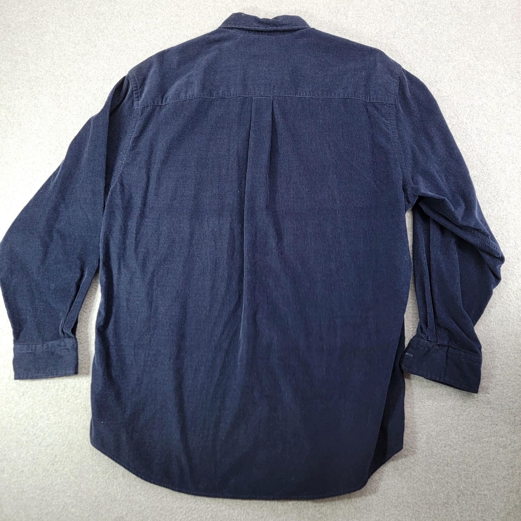 Lands' End Lands' End Shirt Mens Large Blue Corduroy Button Down Long Sleeve Casual Size US L / EU 52-54 / 3 - 5 Thumbnail