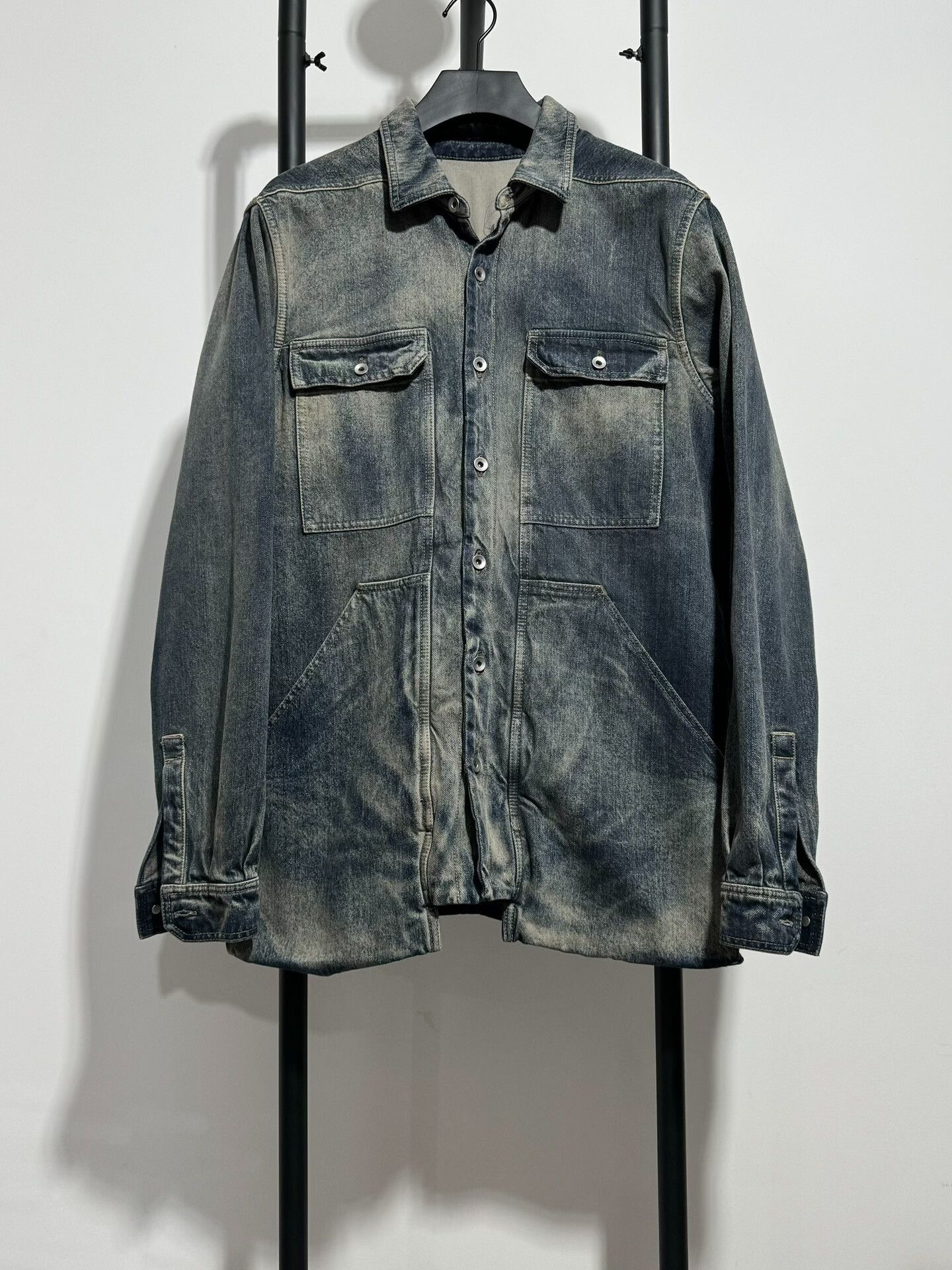 Rick Owens rick owens gradient wash denim jacket Size US M / EU 48-50 / 2 - 1 Thumbnail