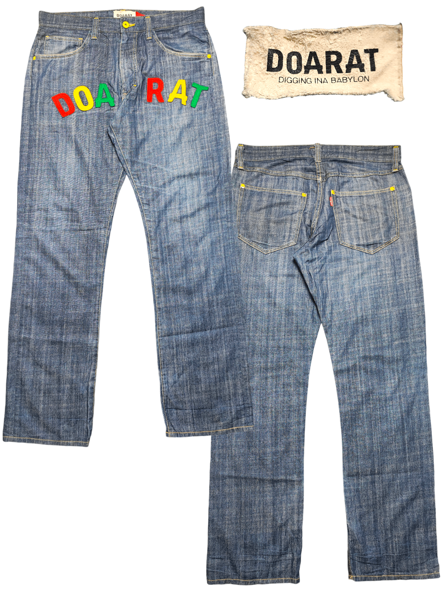 If Six Was Nine × Japanese Brand × Le Grande Bleu (L.G.B.) Doarat Patchwork Denim Size US 32 / EU 48 - 1 Thumbnail