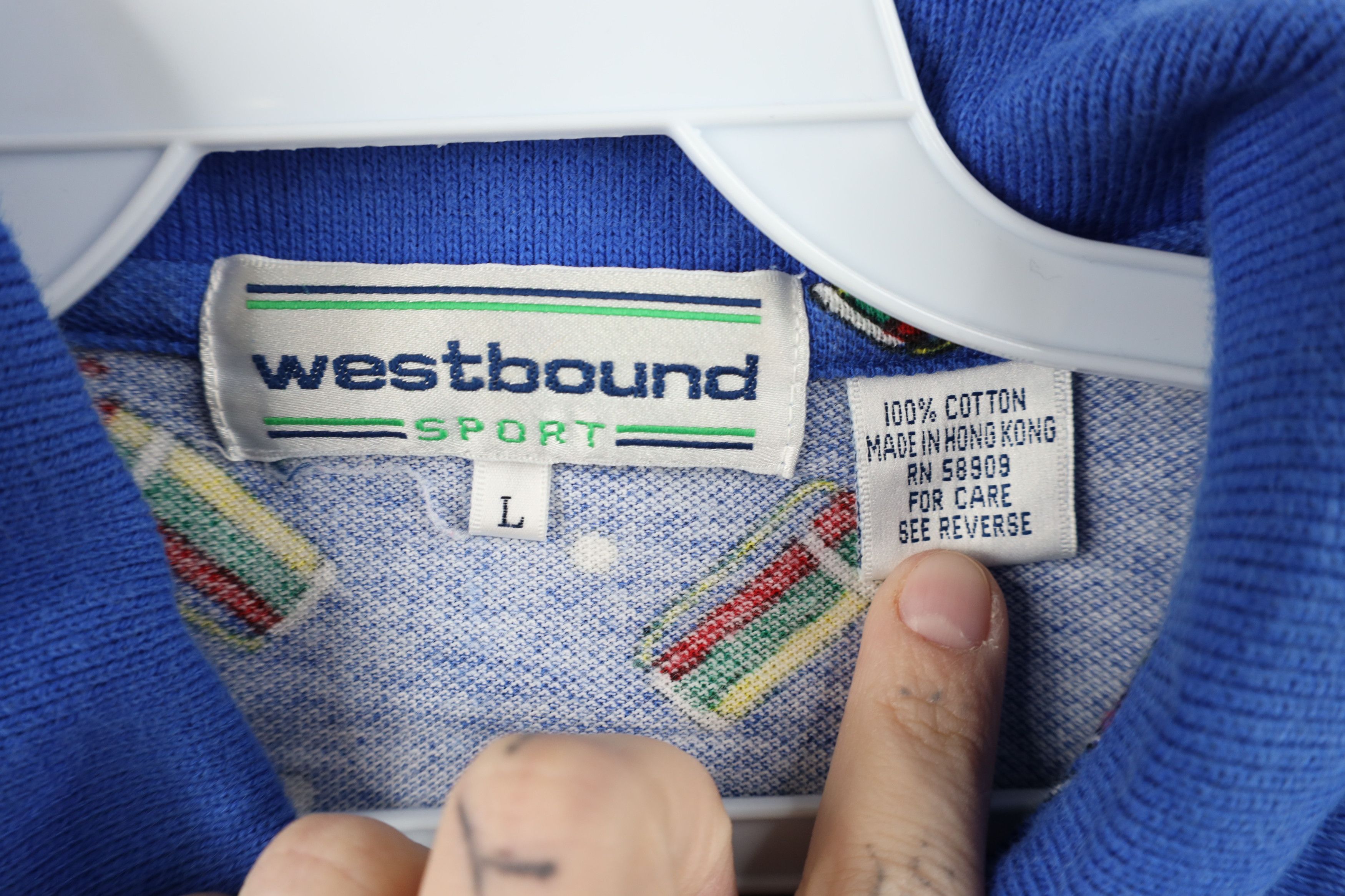 Vintage Vintage 90s Streetwear Rainbow Golf Bag All Over Print Polo Size L / US 10 / IT 46 - 6 Thumbnail