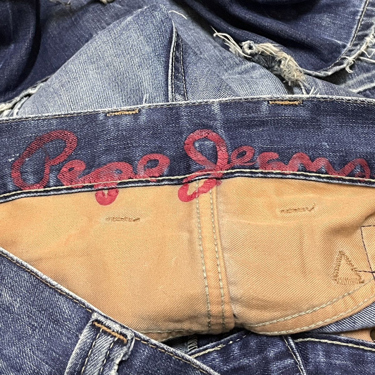 If Six Was Nine × Pepe Jeans × Vintage Very Rare Design Vintage Brand Pepe Flared Jeans 2000s Size US 32 / EU 48 - 10 Thumbnail