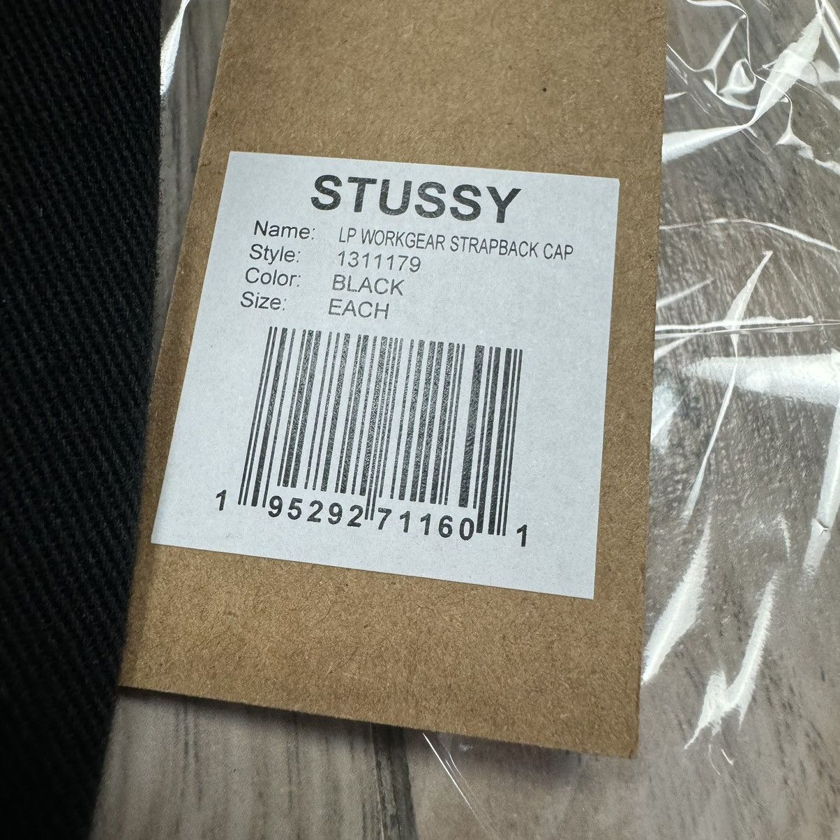 Stussy Stussy Low Pro Workgear Strapback Black Trucker Mesh Hat Size ONE SIZE - 9 Thumbnail