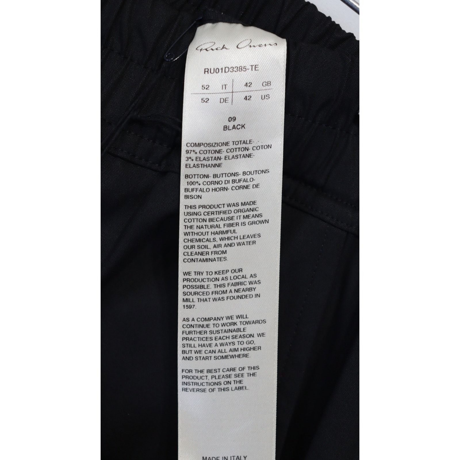 Rick Owens o1rshd1 Cargo Cropped in Black Size US 36 / EU 52 - 15 Thumbnail