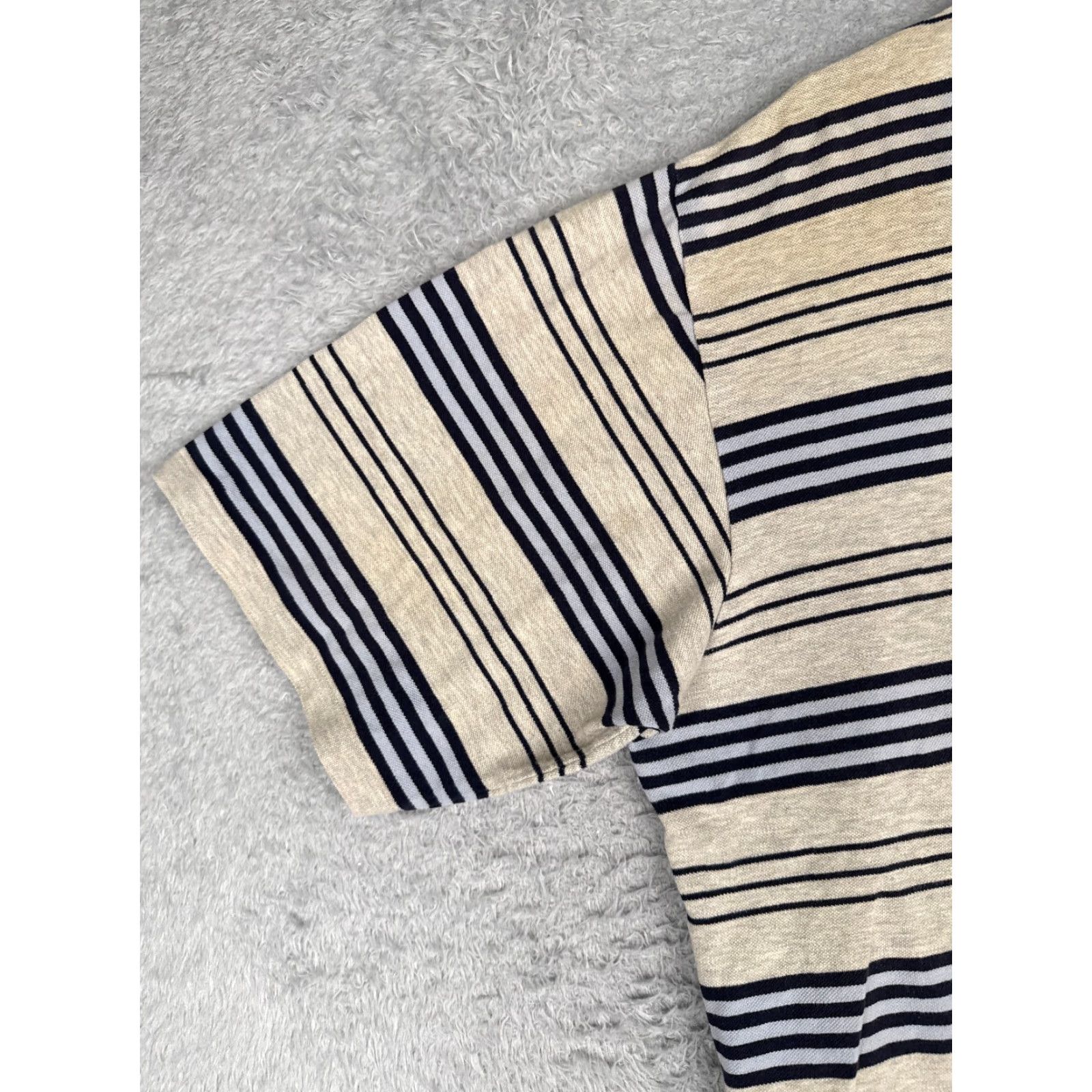 Ralph Lauren VINTAGE Ralph Lauren Polo Golf Shirt Mens 2XL Beige Stripe 100% Cotton Polo Shirt Men 2XL Beige Stripe Polo Golf Size US XXL / EU 58 / 5 - 3 Thumbnail