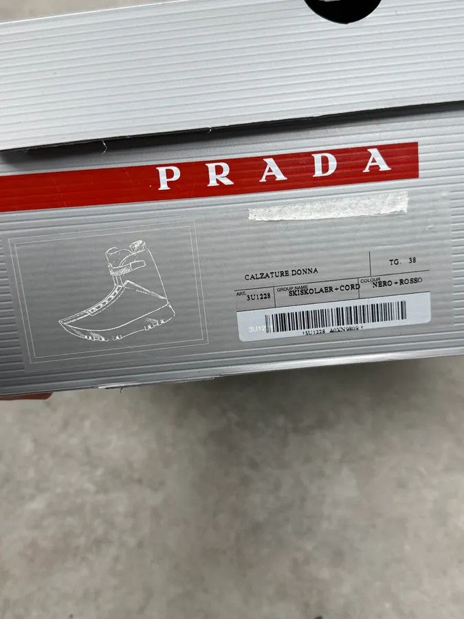 Prada 2000s Prada Black & Red Leather High Boots Size US 8 / IT 38 - 10 Thumbnail