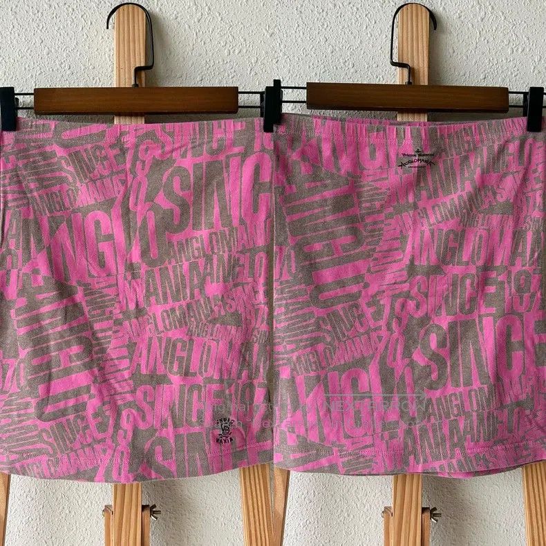 Vivienne Westwood Vivienne Westwood Pink Letter Graffiti Bustier Top Size XS / US 0-2 / IT 36-38 - 2 Thumbnail
