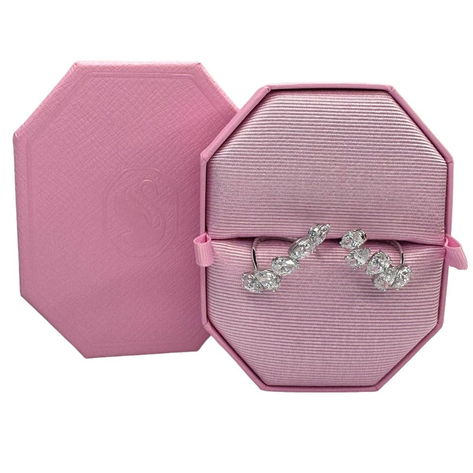 image of Swarovski Millenia Cocktail Ring Set 50/52 Eur - 5/6 Usa in Silver, Women's
