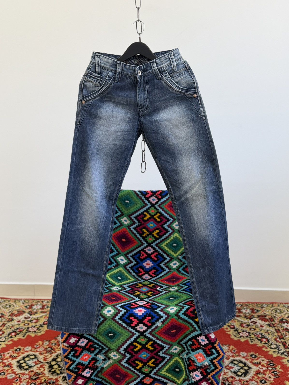 Hedi Slimane Vintage Dior Hedi Slimane Style Washed Denim Jeans Size US 30 / EU 46 - 1 Thumbnail