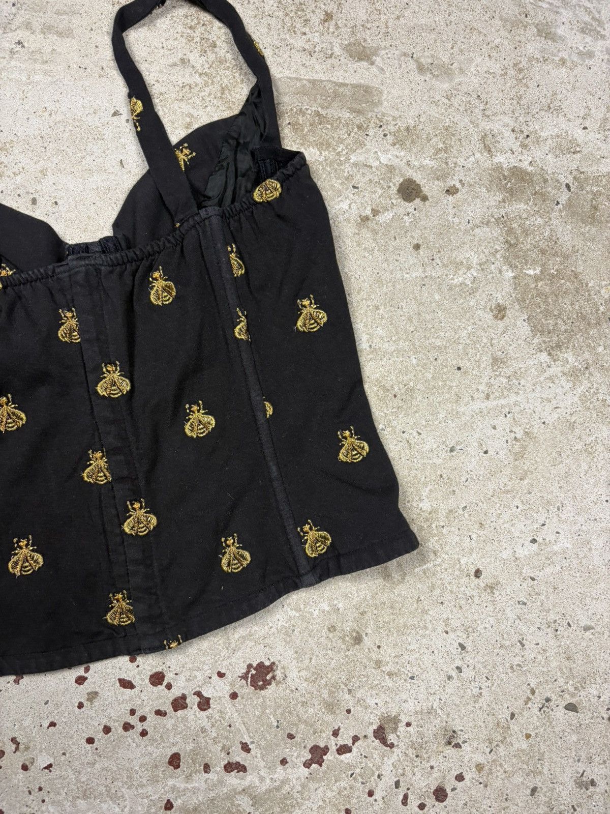 Dior FW 1992 Christian Dior Boutique Black Corset Bees Top Size S / US 4 / IT 40 - 9 Thumbnail