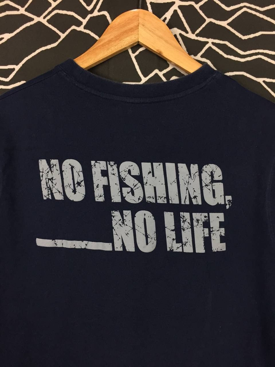 DAIWA × Japanese Brand × Vintage Daiwa Japanese Fishing Brand No Fishing No Life Tee Size US M / EU 48-50 / 2 - 3 Thumbnail