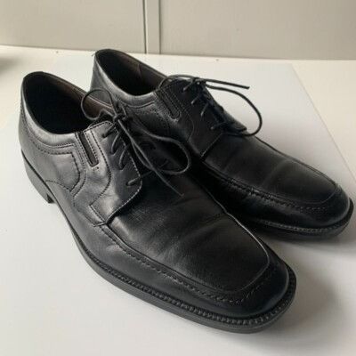 Johnston & Murphy Johnston & Murphy Shuler Oxford Black Leather Dress Shoes Me Size US 10.5 / EU 43-44 - 3 Thumbnail