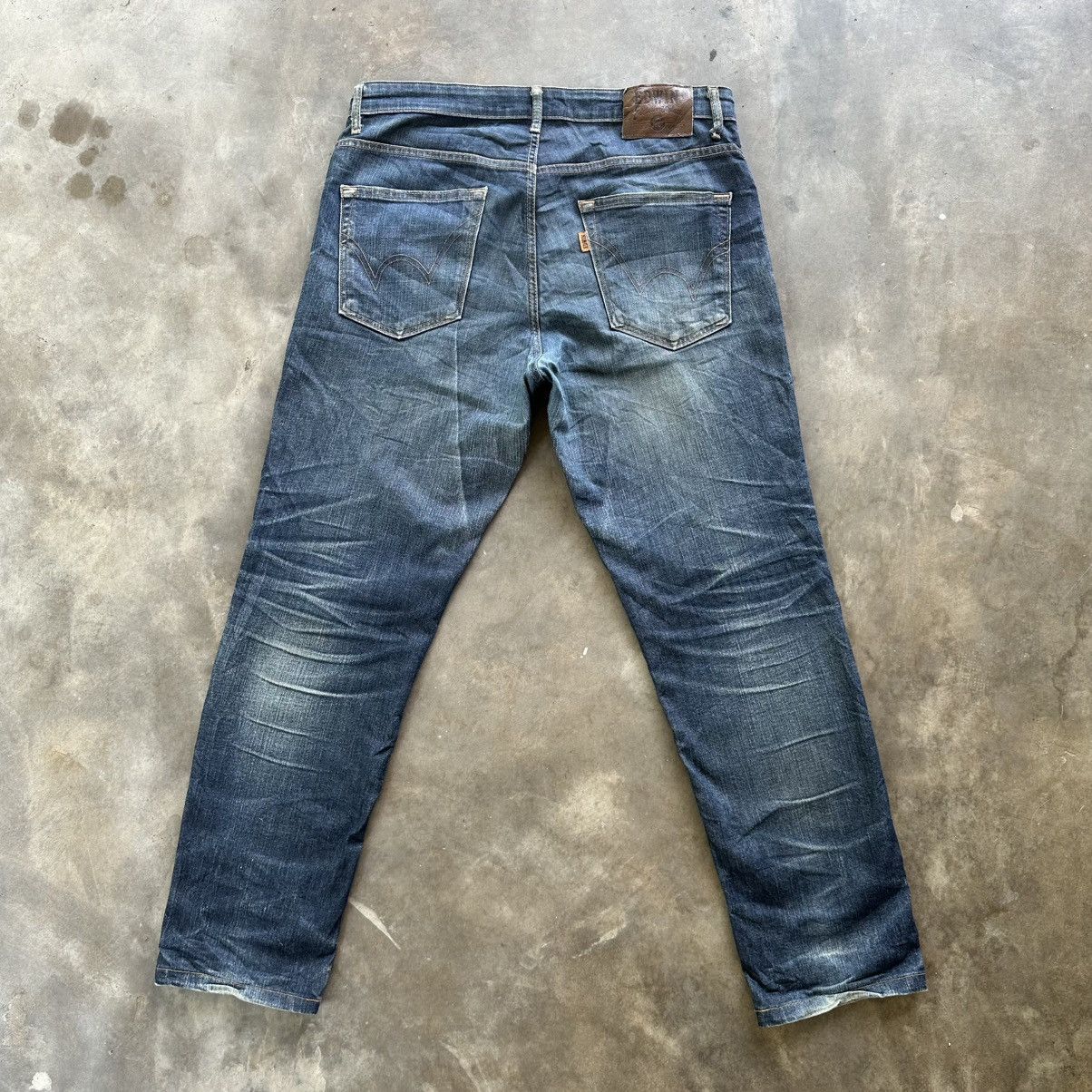 Japanese Brand Vintage Edwin Faded Denim Jean Pant W33 Size US 33 - 9 Thumbnail