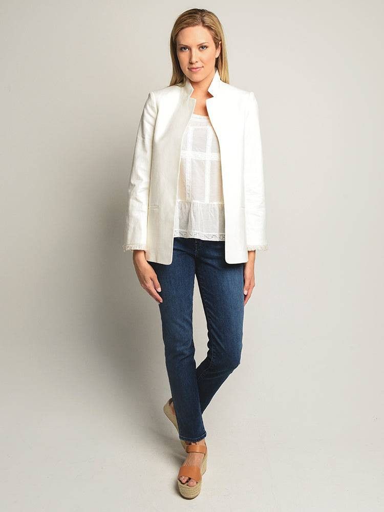 Zadig & Voltaire Zadig & Voltaire Volly Feange Cotton Linen Jacket Size EU 36 Size XS / US 0-2 / IT 36-38 - 2 Thumbnail
