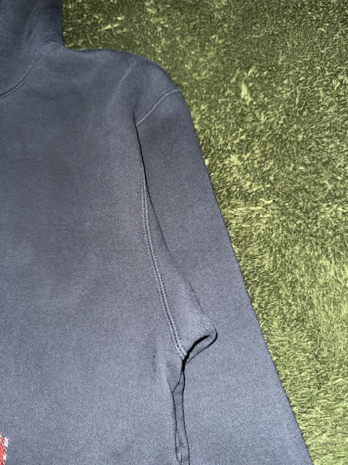 Japanese Brand [M] Jordan Essentials Pixel Embroidered Fleece Hoodie Black Size US XL / EU 56 / 4 - 4 Thumbnail