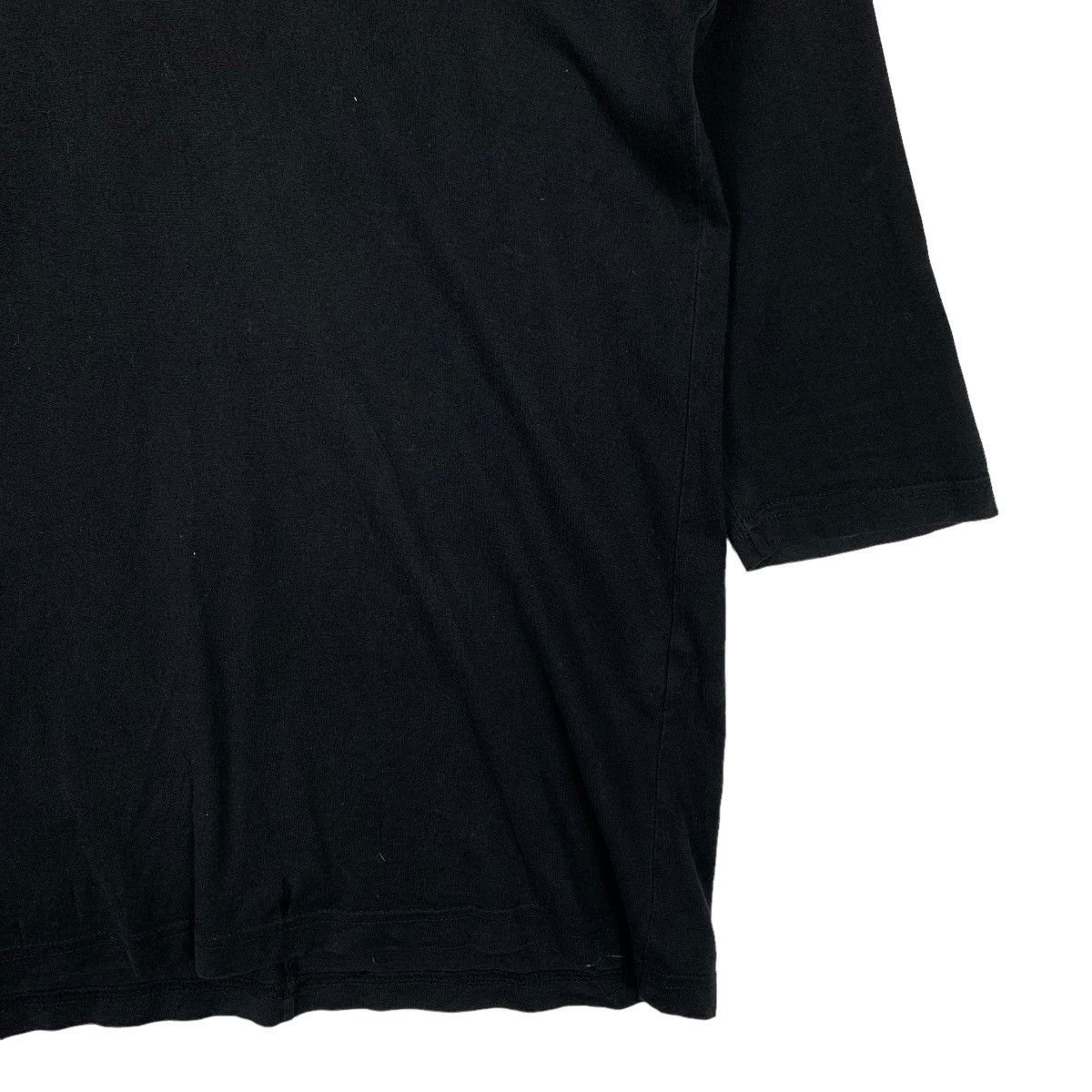 Attachment ATTACHMENT Black Plain V Neck Raglan Shirt #0342-C16 Size US M / EU 48-50 / 2 - 5 Thumbnail