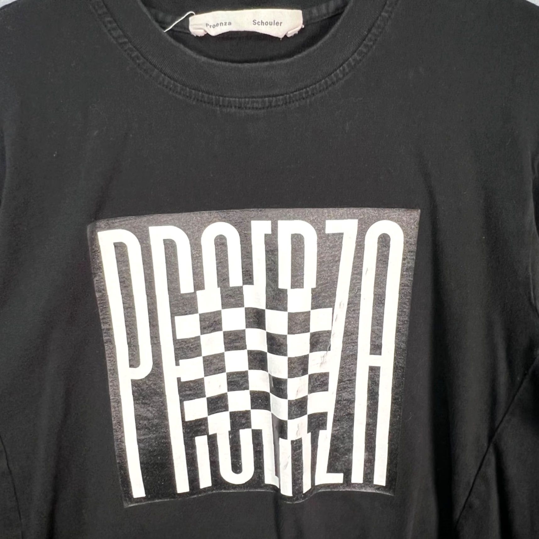 Proenza Schouler Proenza Schouler Mens Size Medium Graphic Long Sleeve T-Shirt Black Size M / US 6-8 / IT 42-44 - 5 Thumbnail