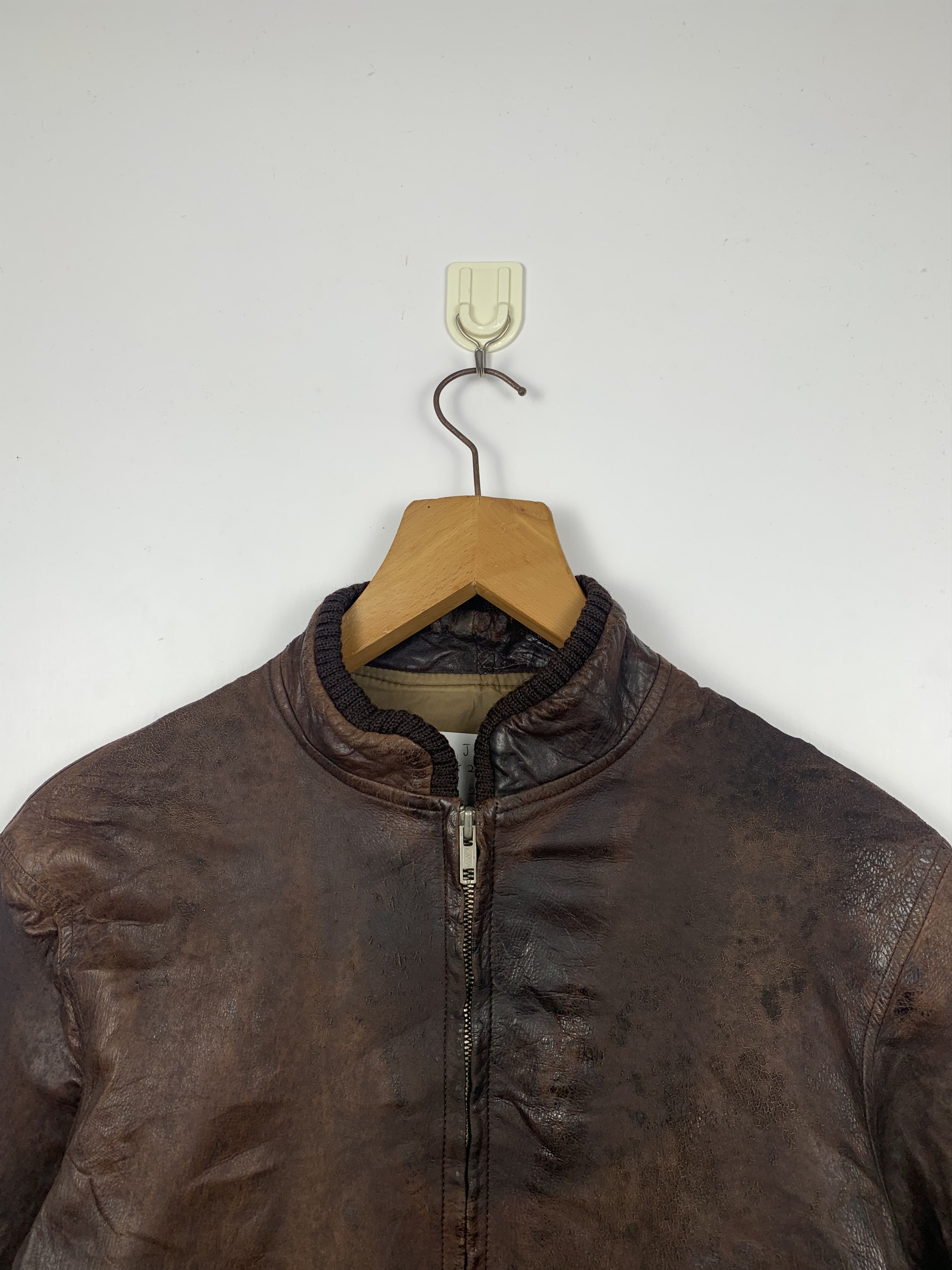 Vintage Vintage Japanese Brand Full Leather Bomber Jacket J1164 Size US M / EU 48-50 / 2 - 2 Thumbnail
