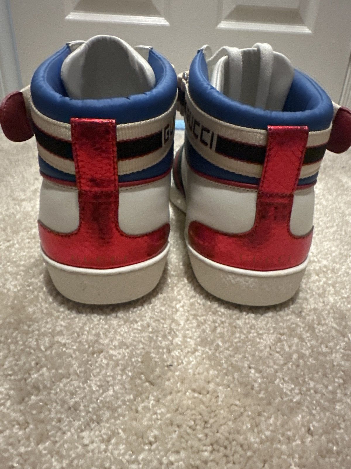 Gucci Gucci Ace Stripe High-Top White Size US 10.5 / EU 43-44 - 3 Thumbnail