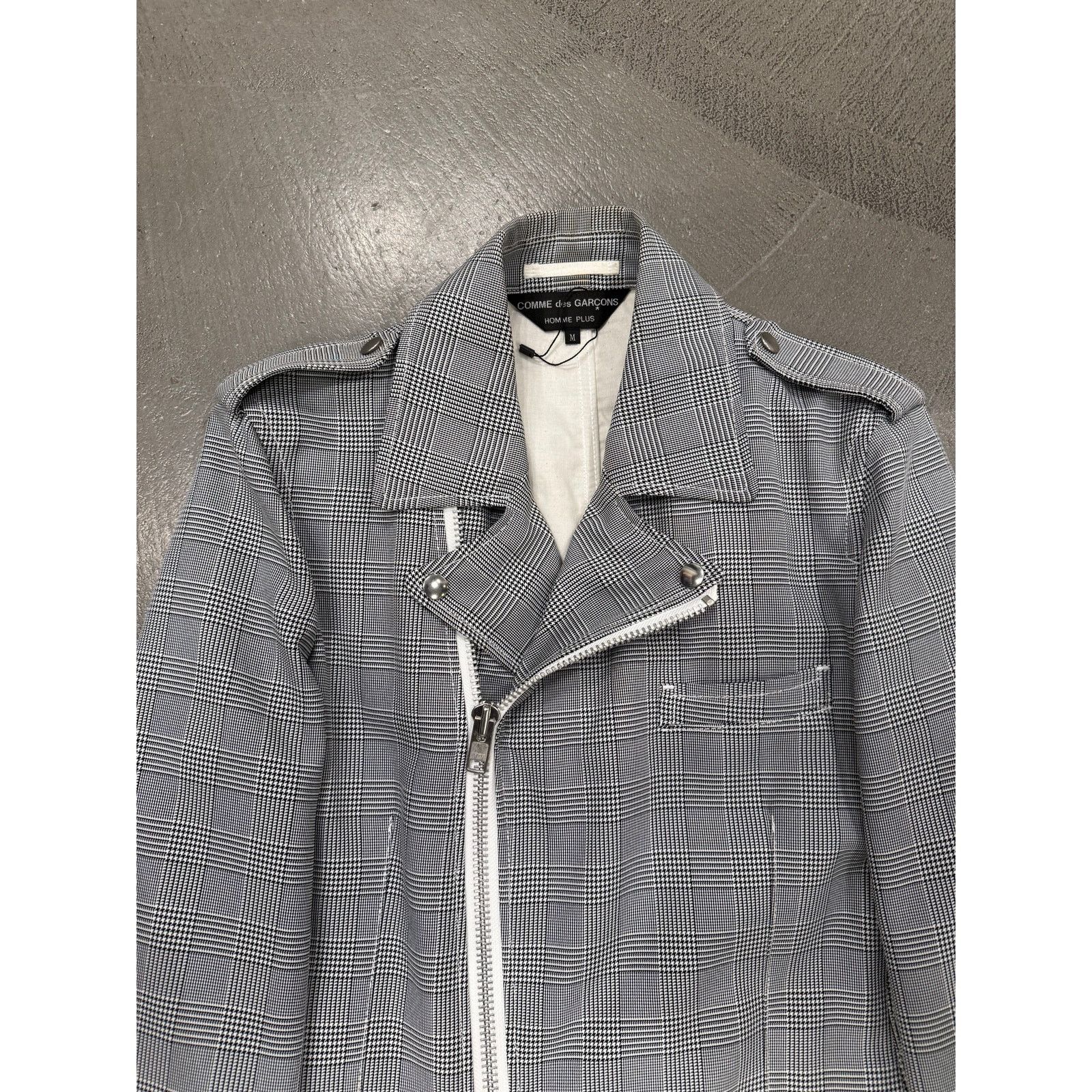 Comme des Garcons 2011 Comme des Garçons checkered zipper jacket Size US M / EU 48-50 / 2 - 5 Thumbnail