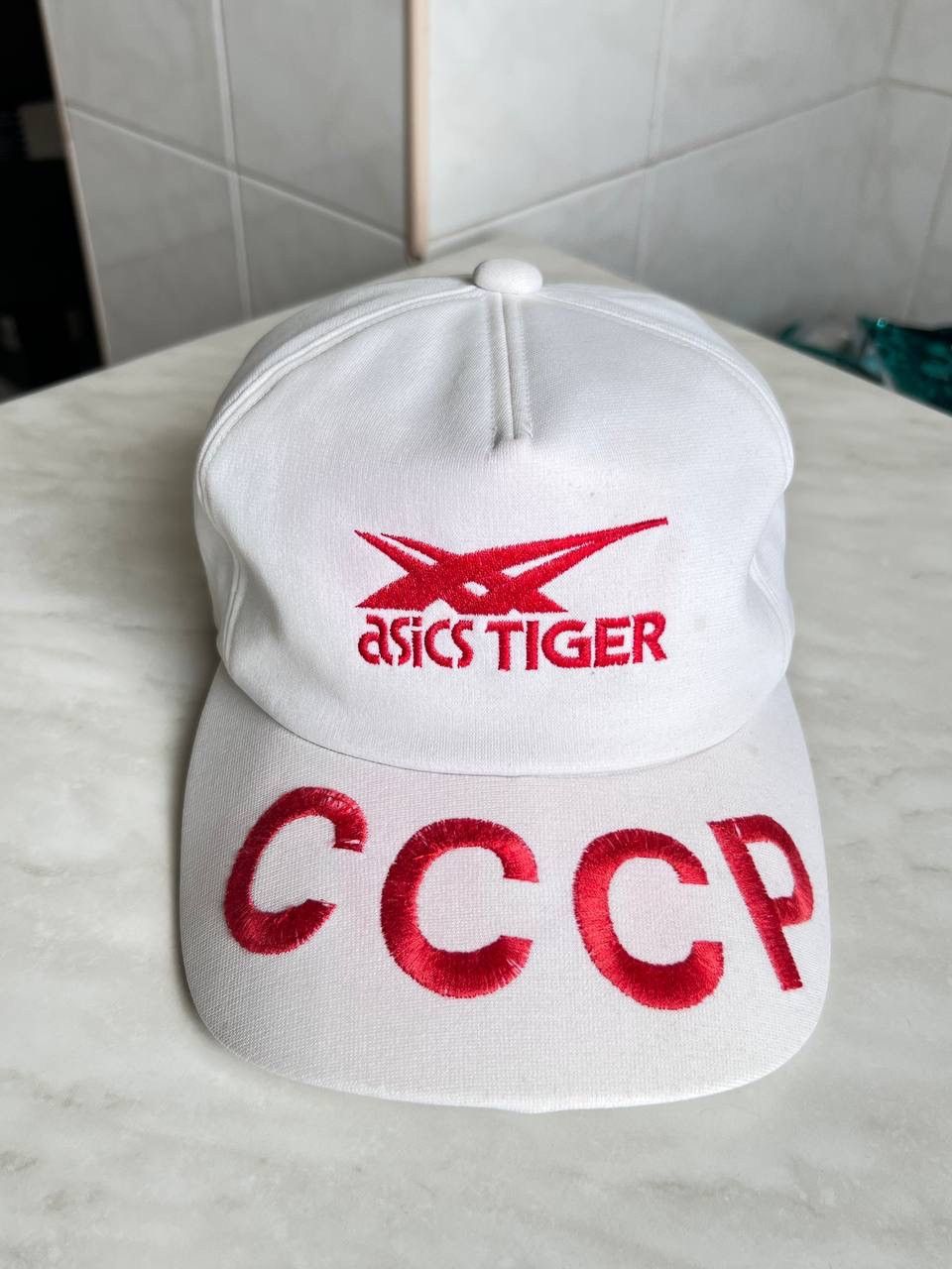 Asics VINTAGE 1980s ASICS TIGER JAPAN BIG LOGO CCCP USSR HAT CAP Size ONE SIZE - 1 Thumbnail