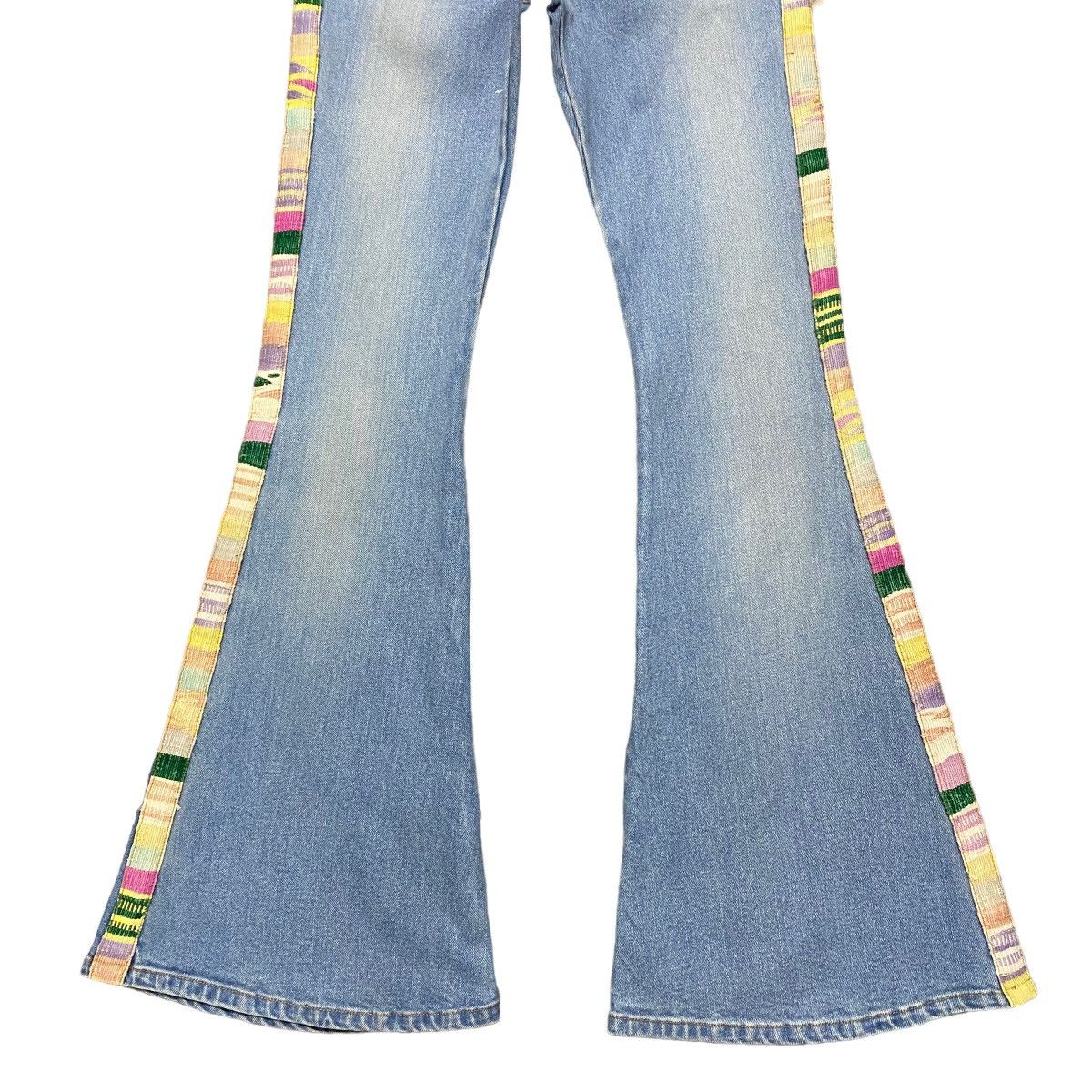 If Six Was Nine LOVE GIRL MARKET Hippie Denim Super Flare Jeans Size 27" / US 4 / IT 40 - 6 Thumbnail