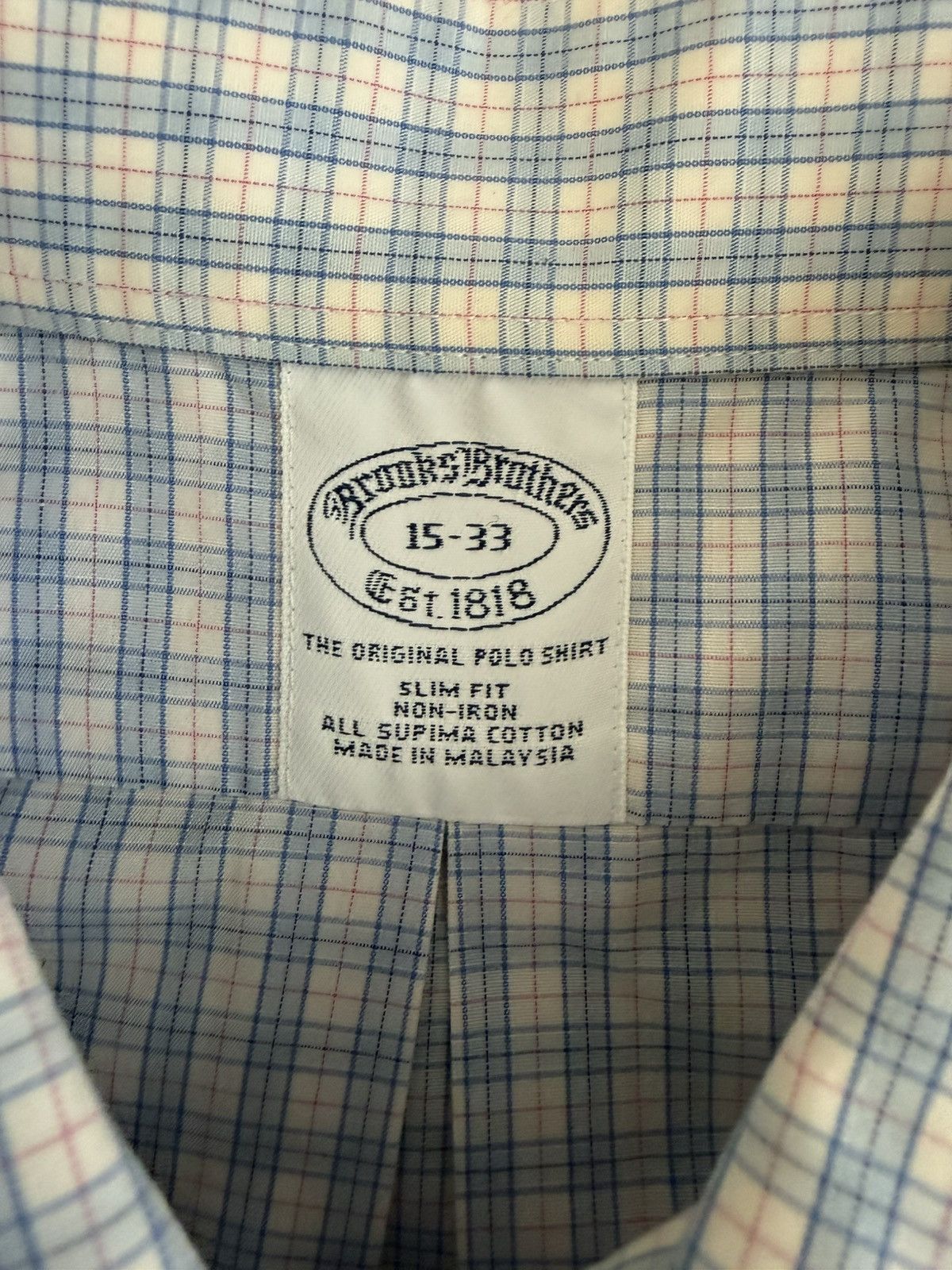 Brooks Brothers Brooks Brothers Polo Dress Shirt Size US M / EU 48-50 / 2 - 2 Thumbnail