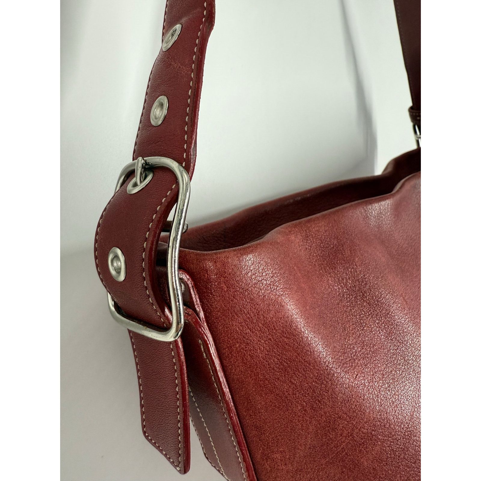 Coach Vintage COACH Legacy Soho Soft Red Leather Bucket Bag 9186 Size ONE SIZE - 14 Thumbnail