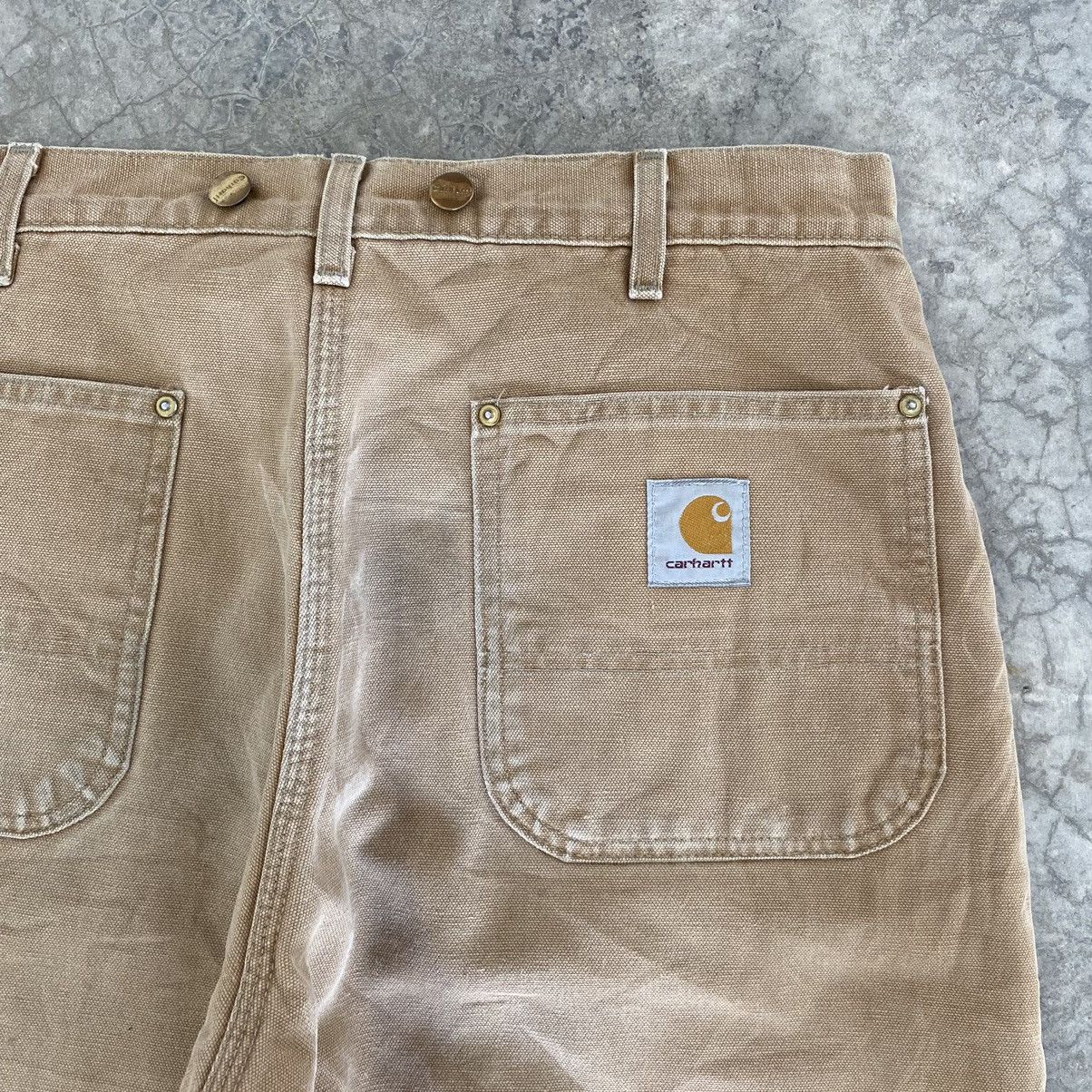 Carhartt VTG Carhartt Insolation Lined Faded Tan Workwear Pants Size US 33 - 22 Thumbnail