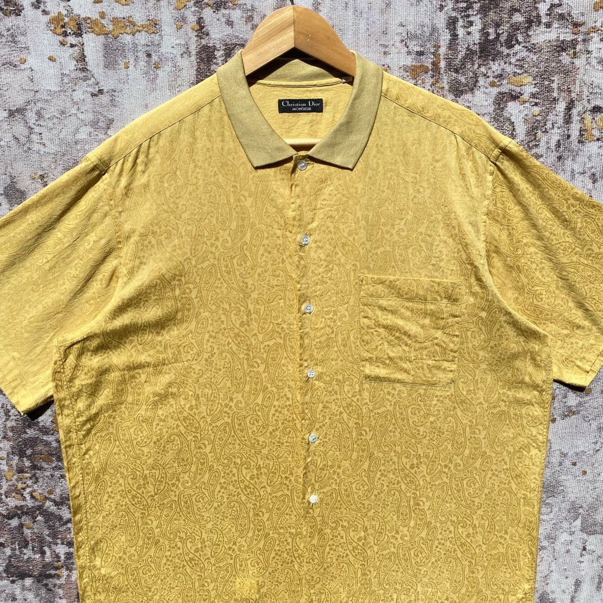 Christian Dior Monsieur Vintage Christian Dior Paisley Shirt Christian Dior Luxury Size US XL / EU 56 / 4 - 7 Thumbnail