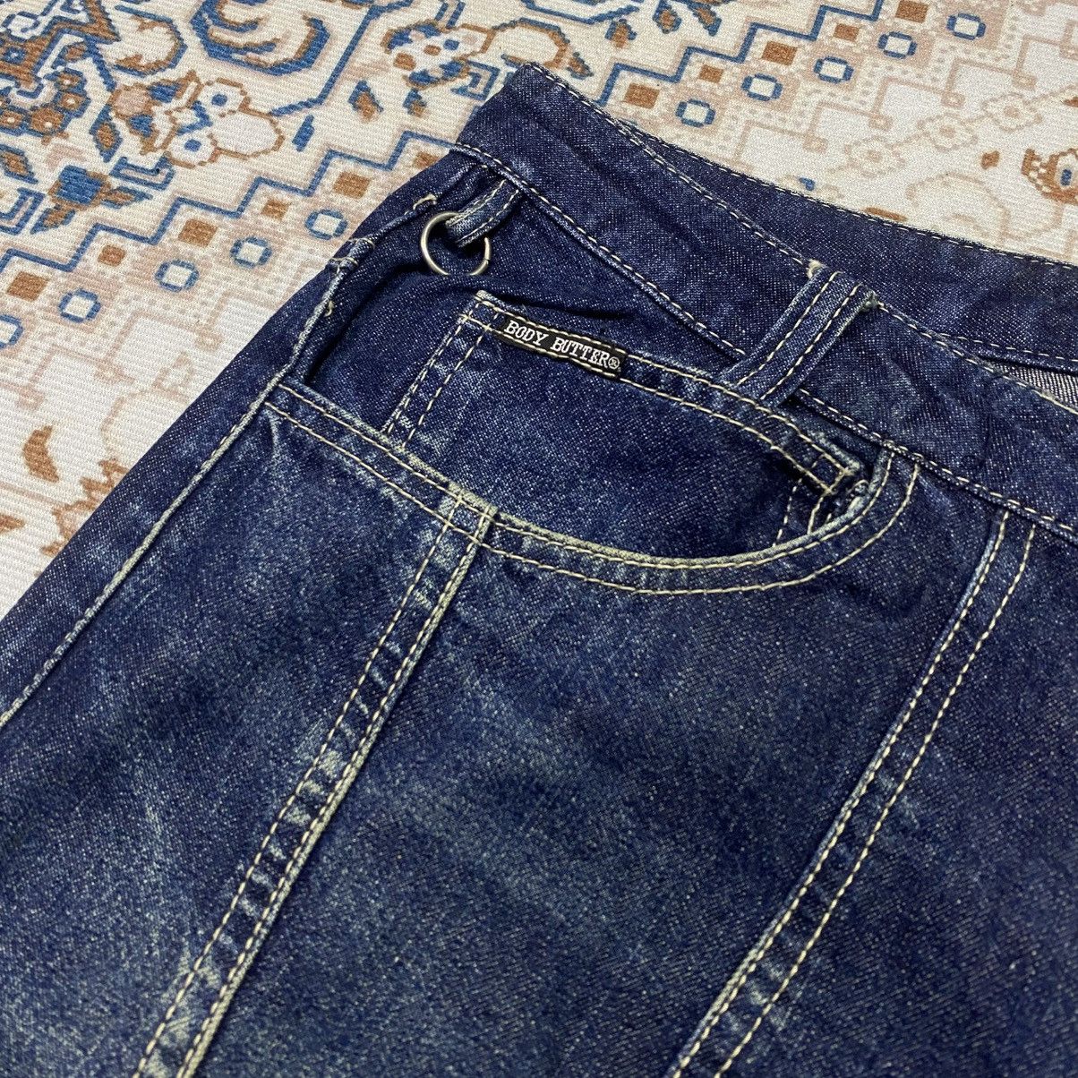 If Six Was Nine × Japanese Brand × Le Grande Bleu (L.G.B.) 2000s Y2K Body Butter Bondage Flare Jeans Size US 30 / EU 46 - 6 Thumbnail