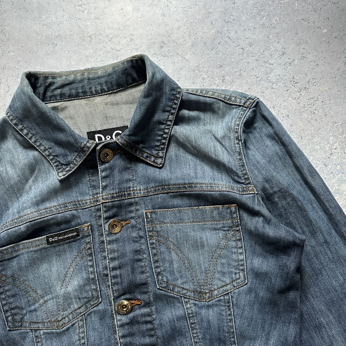 Dolce & Gabbana Vintage Y2K Dolce Gabbana Cropped Denim Jacket Womens XS Size XS / US 0-2 / IT 36-38 - 3 Thumbnail